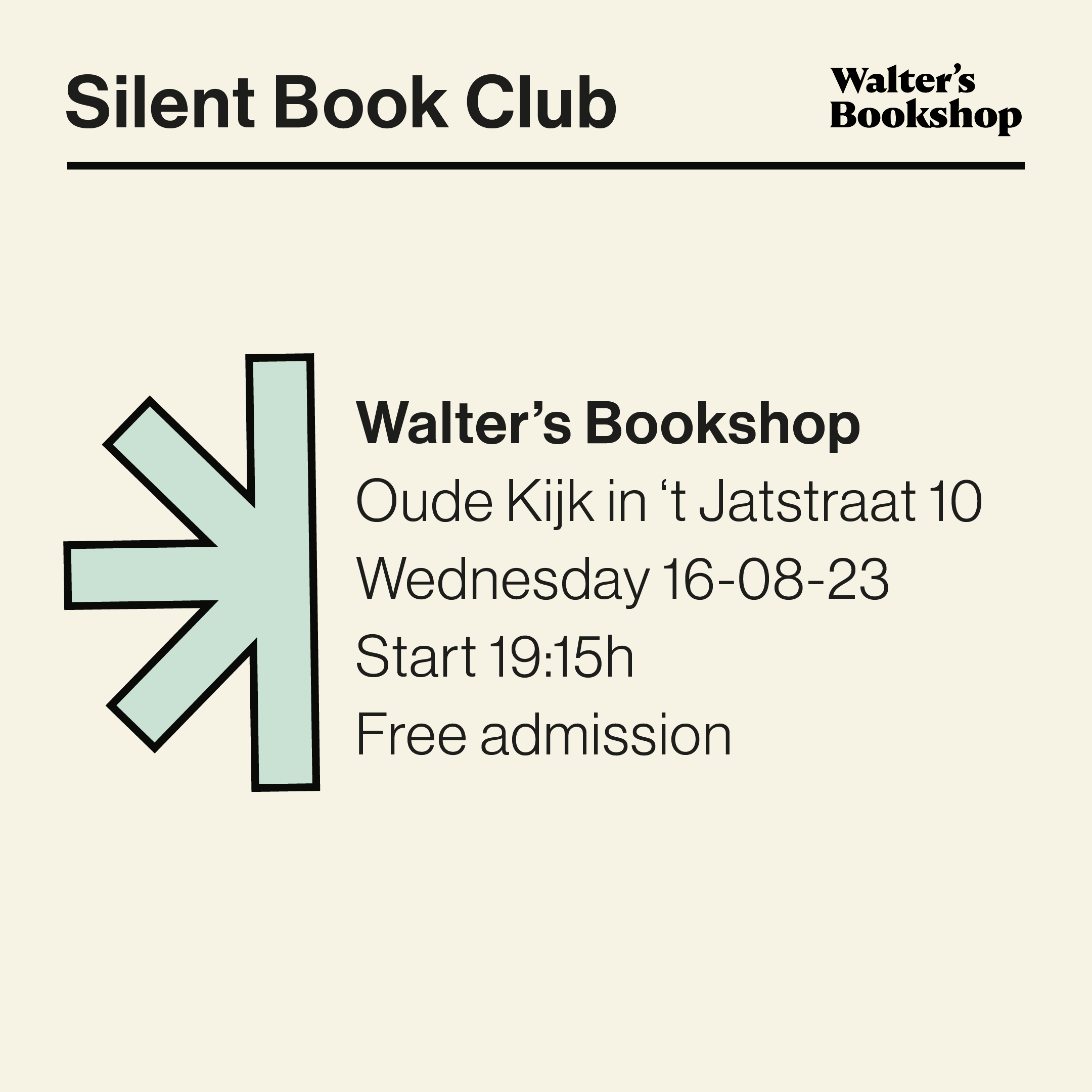 Silent Book Club_Walter's Bookshop_Groningen_Boekhandel